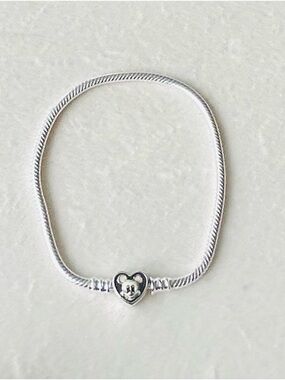 925 Silver Bracelet – Mickey Mouse Heart Edition
